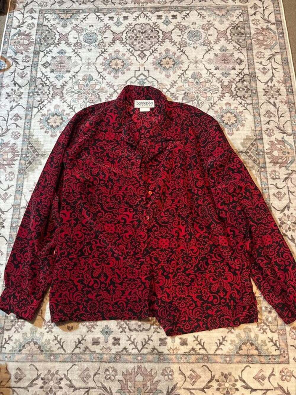 Vintage button up blouse size L